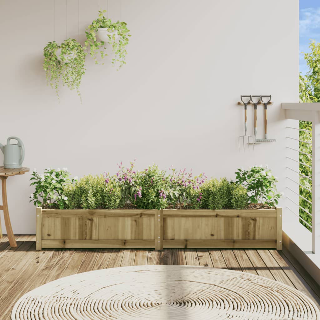 plantekasse 180x31x31 cm imprægneret fyrretræ