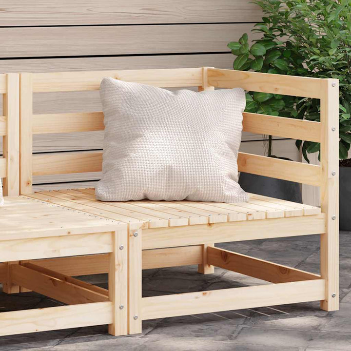 hjørnemodul til havesofa 70x70x76 cm massivt fyrretræ