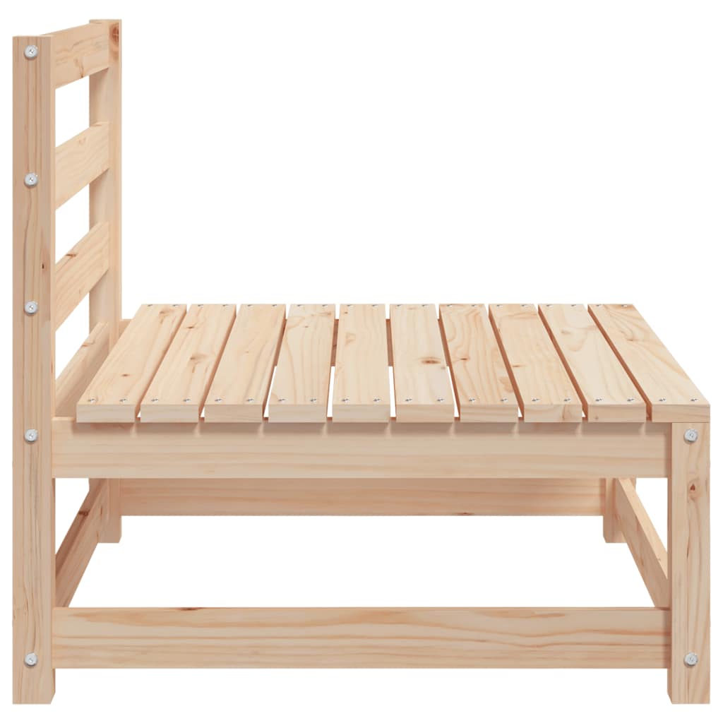sofamodul til havesofa 70x70x67 cm uden armlæn massivt fyrretræ