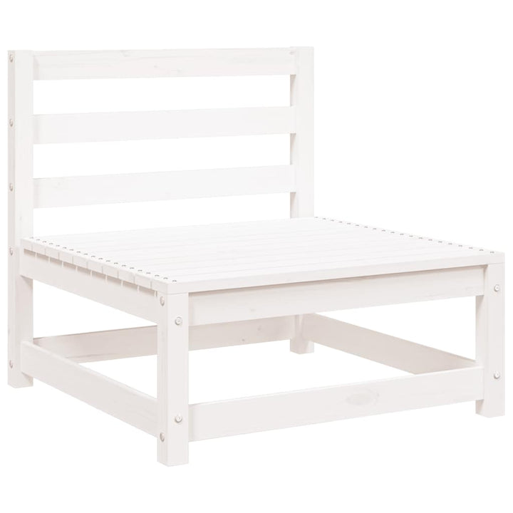 sofamodul til havesofa 70x70x67 cm uden armlæn massivt fyr hvid