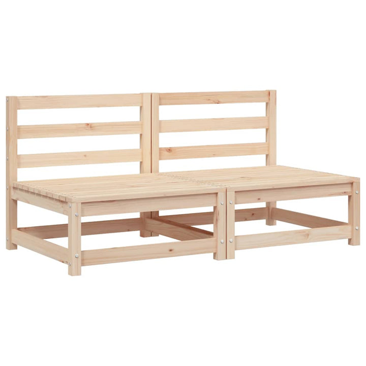sofamoduler 2 stk. 70x70x67 cm uden armlæn massivt fyr