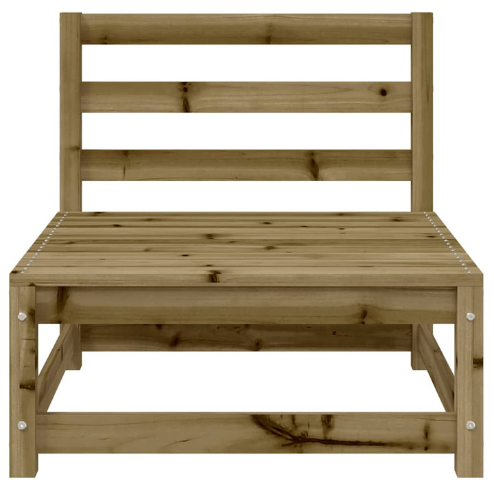 sofamodul 2 stk. 70x70x67 cm uden armlæn imprægneret fyrretræ