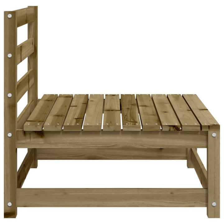 sofamodul 2 stk. 70x70x67 cm uden armlæn imprægneret fyrretræ