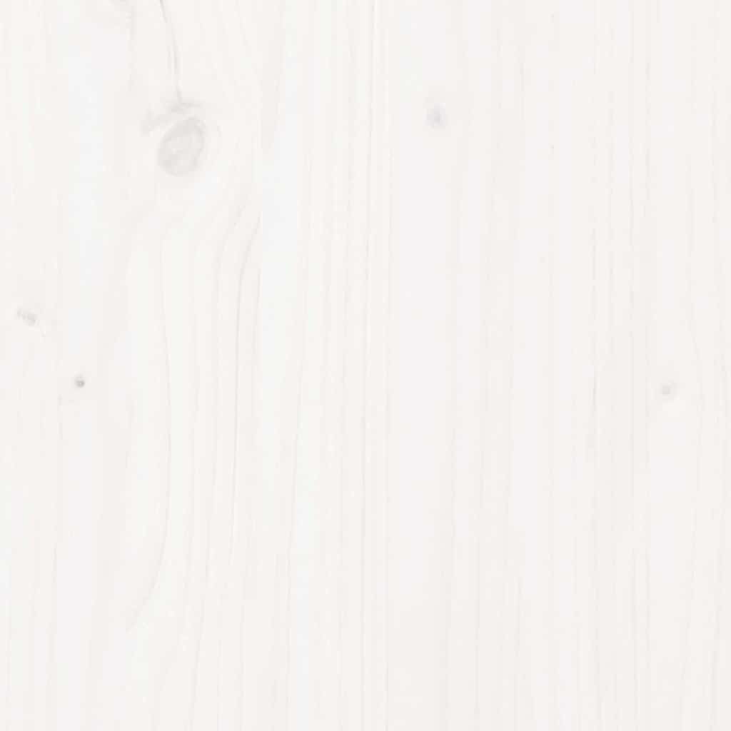 2-personers havesofa massivt fyrretræ hvid