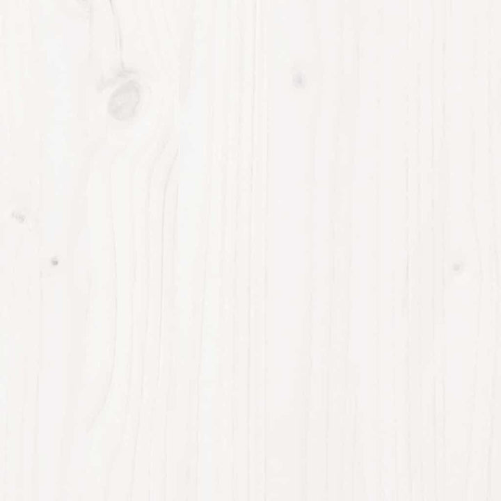 2-personers havesofa massivt fyrretræ hvid