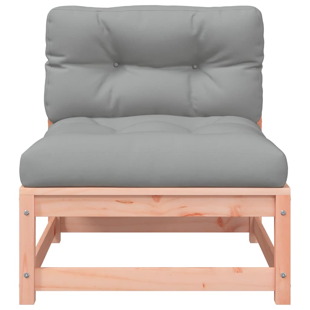 sofa med hynder og fodskammel uden armlæn