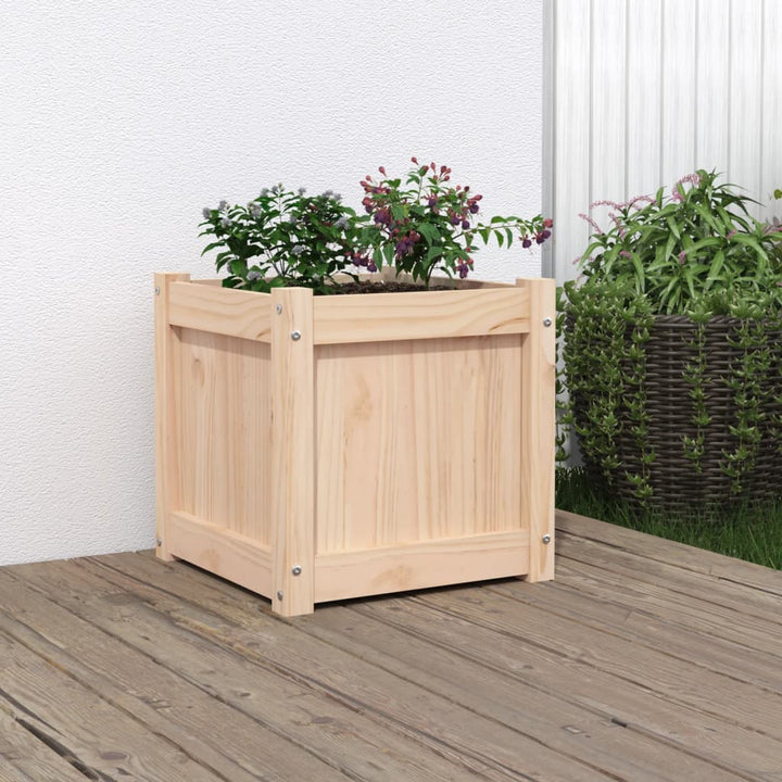 plantekasse 40x40x40 cm massivt fyrretræ