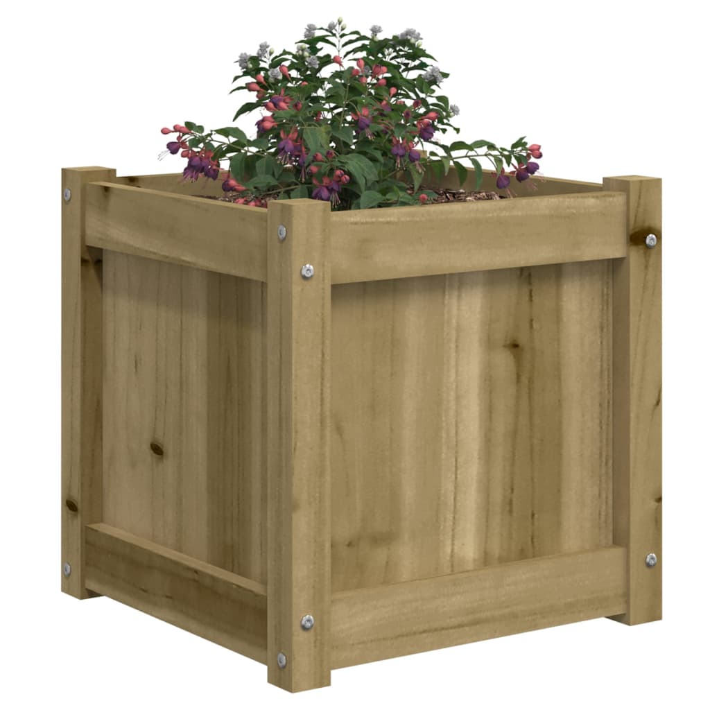 plantekasse 40x40x40 cm imprægneret fyrretræ