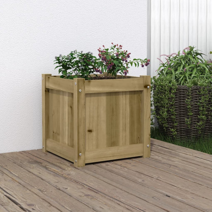 plantekasse 40x40x40 cm imprægneret fyrretræ