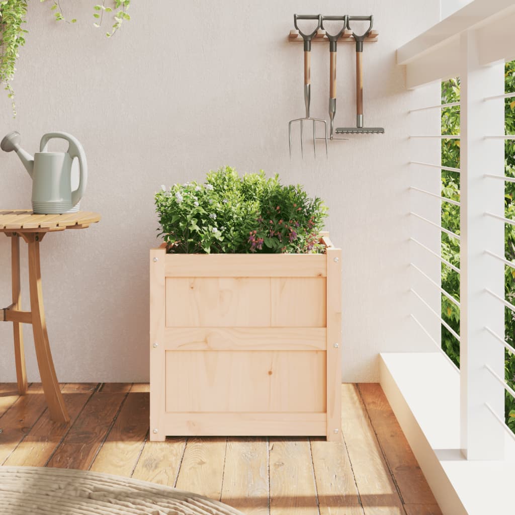 plantekasse 50x50x50 cm massivt fyrretræ