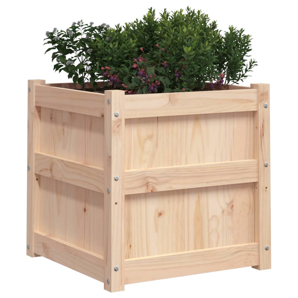 plantekasse 50x50x50 cm massivt fyrretræ