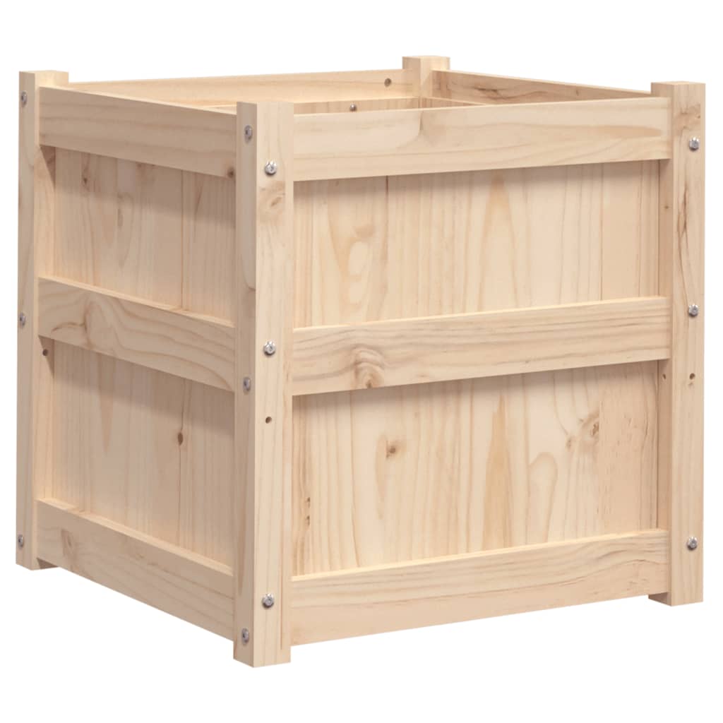 plantekasse 50x50x50 cm massivt fyrretræ