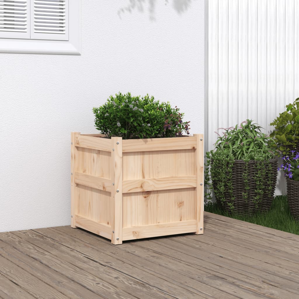 plantekasse 50x50x50 cm massivt fyrretræ