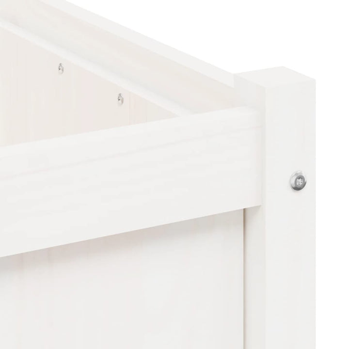 plantekasse 50x50x50 cm massivt fyrretræ hvid
