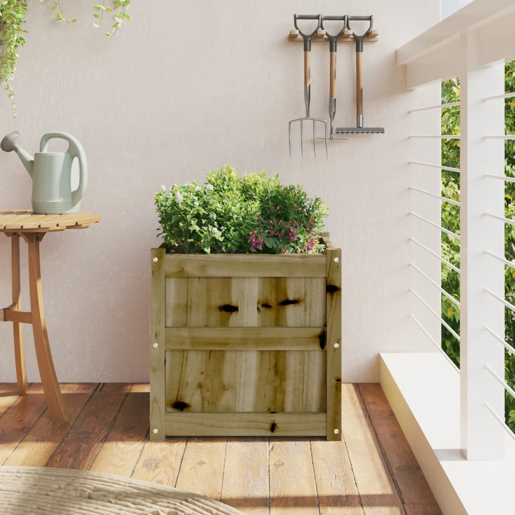 plantekasse 50x50x50 cm imprægneret fyrretræ