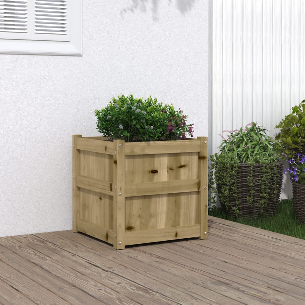 plantekasse 50x50x50 cm imprægneret fyrretræ