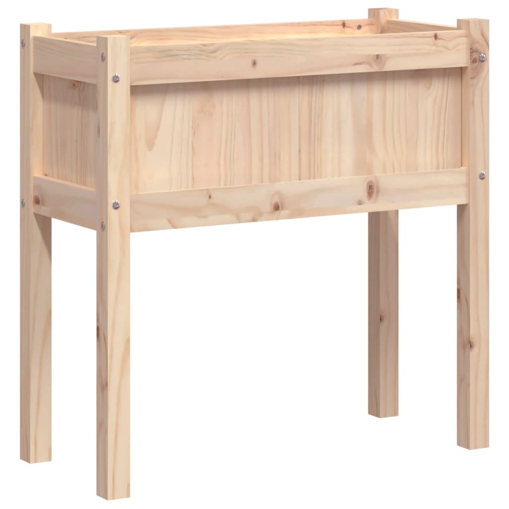 plantekasse med ben 70x31x70 cm massivt fyrretræ