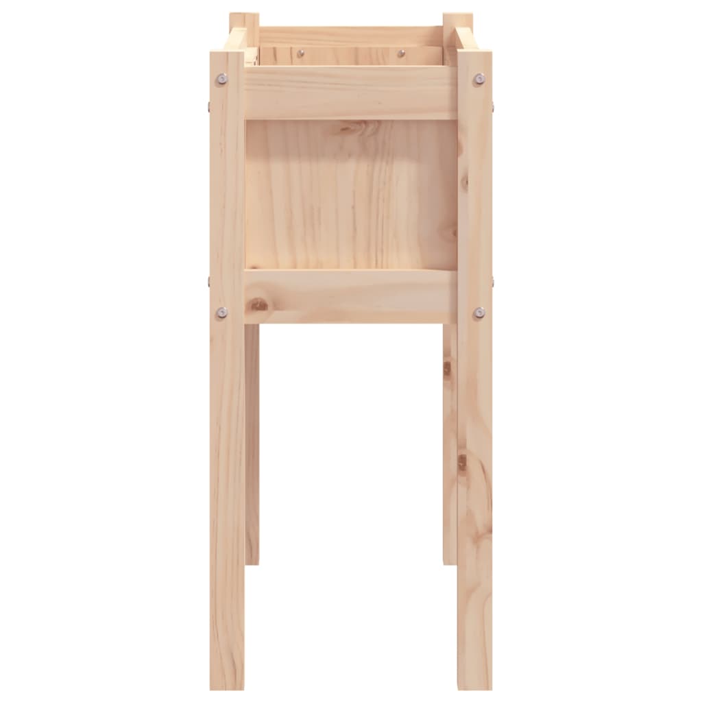 plantekasse med ben 70x31x70 cm massivt fyrretræ
