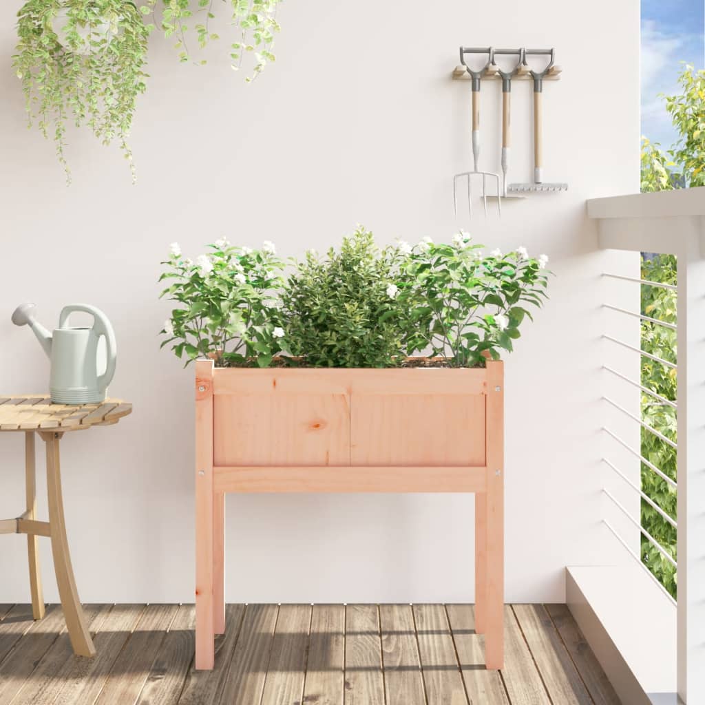 plantekasse med ben 70x31x70 cm massivt douglasgran