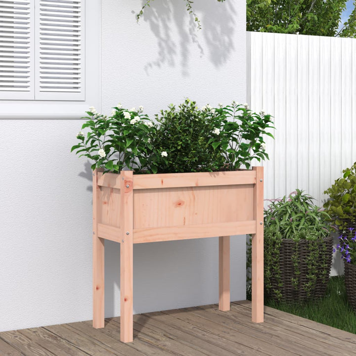plantekasse med ben 70x31x70 cm massivt douglasgran