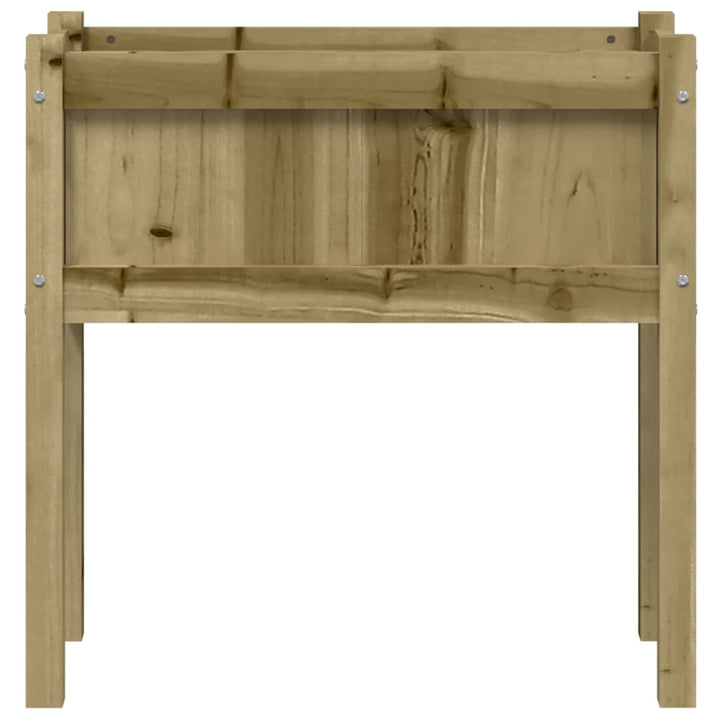 plantekasse med ben 70x31x70 cm imprægneret fyrretræ