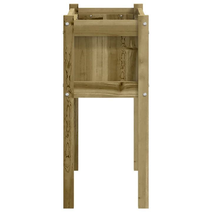 plantekasse med ben 70x31x70 cm imprægneret fyrretræ