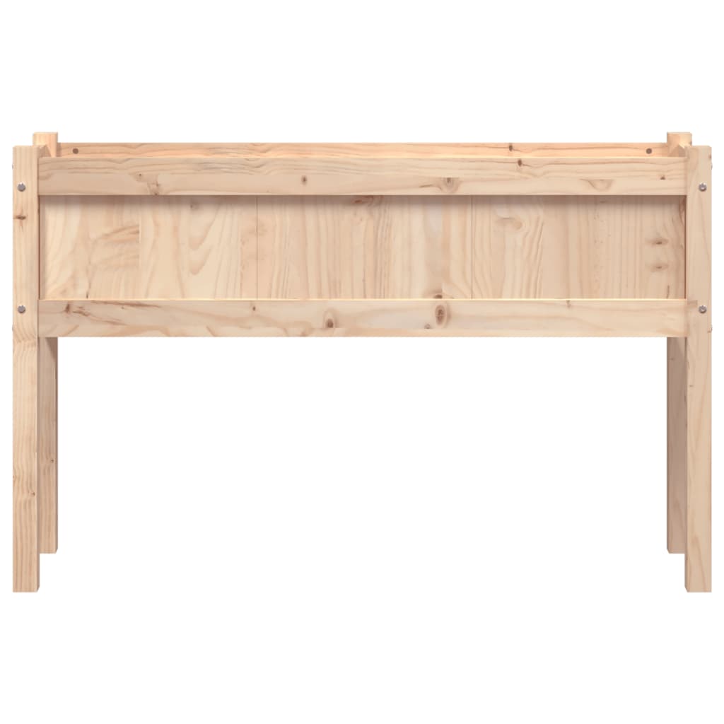 plantekasse med ben 110x31x70 cm massivt fyrretræ