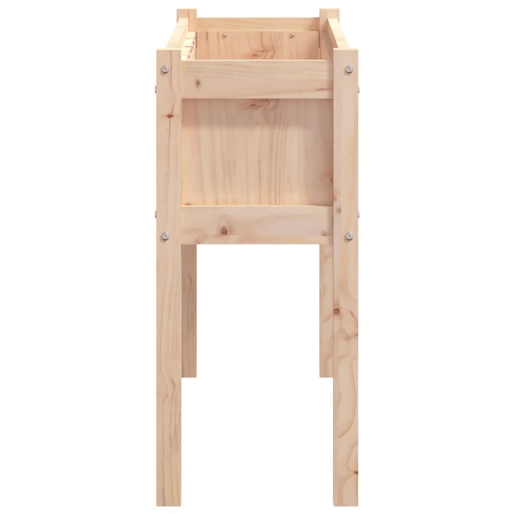 plantekasse med ben 110x31x70 cm massivt fyrretræ