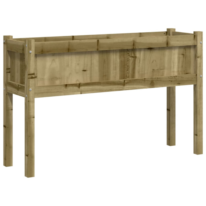 plantekasse med ben 110x31x70 cm imprægneret fyrretræ