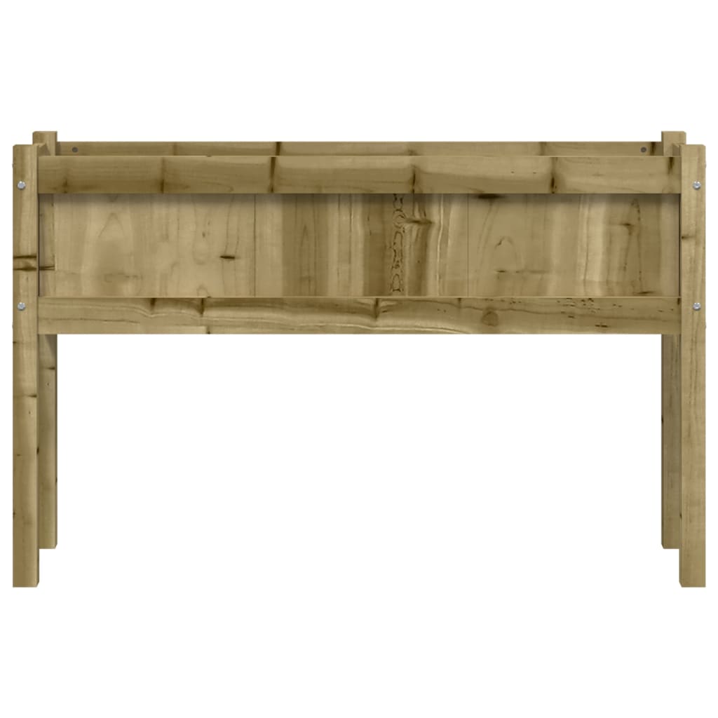 plantekasse med ben 110x31x70 cm imprægneret fyrretræ