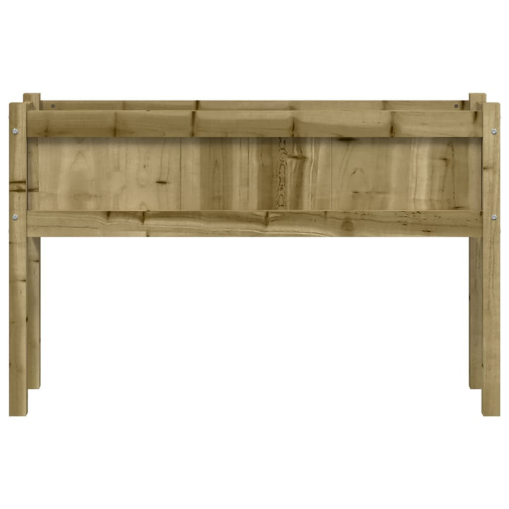 plantekasse med ben 110x31x70 cm imprægneret fyrretræ