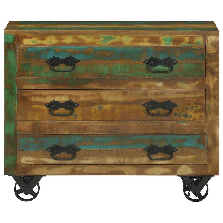 Sideboard med skuffe Brun 80 x 30 x 65 cm Solid genbrugs træ