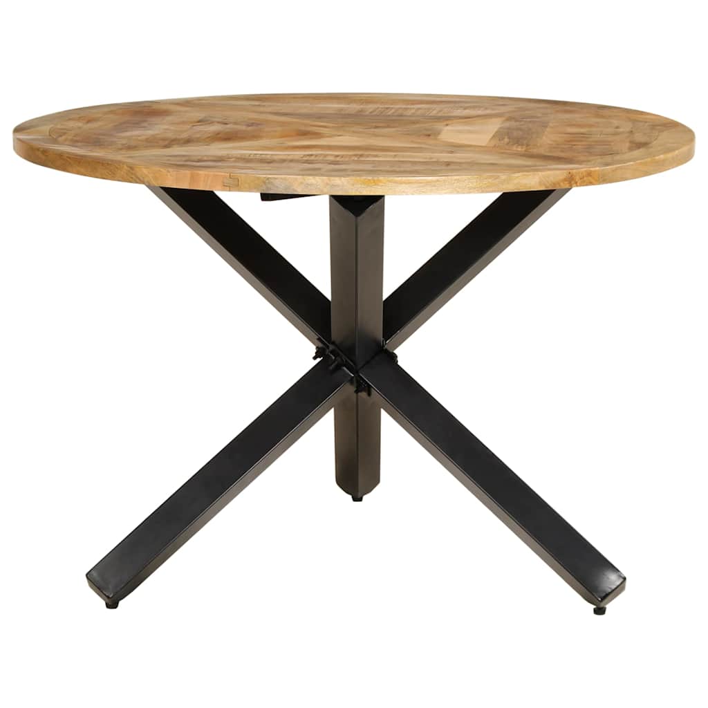 spisebord Ø110x75 cm massivt ru mangotræ