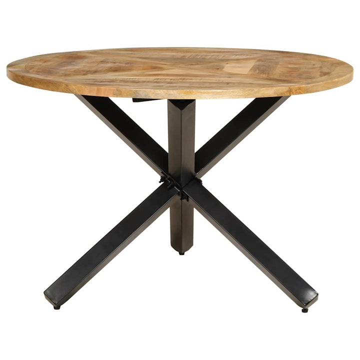 spisebord Ø110x75 cm massivt ru mangotræ
