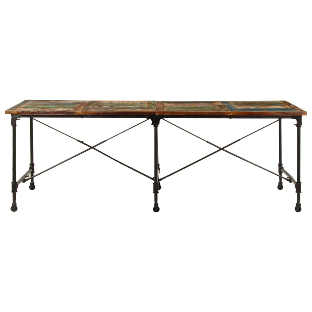spisebord 220x90x77 cm massivt genbrugstræ