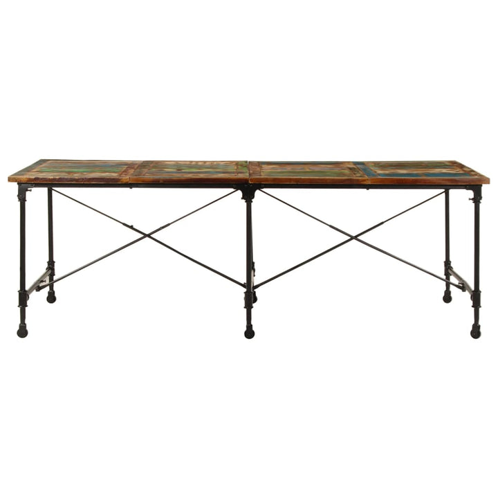 spisebord 220x90x77 cm massivt genbrugstræ