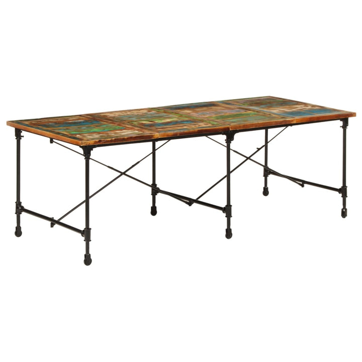 spisebord 220x90x77 cm massivt genbrugstræ