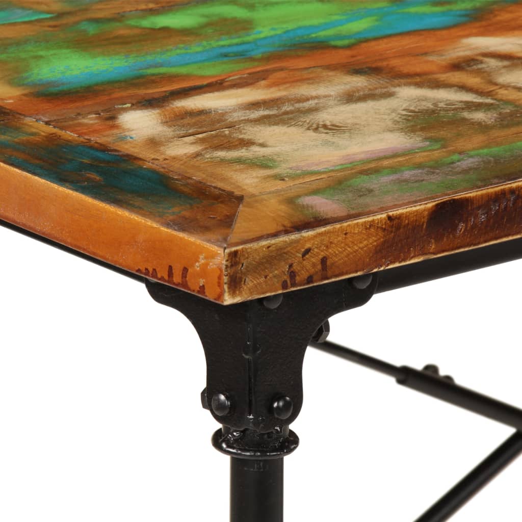 spisebord 220x90x77 cm massivt genbrugstræ