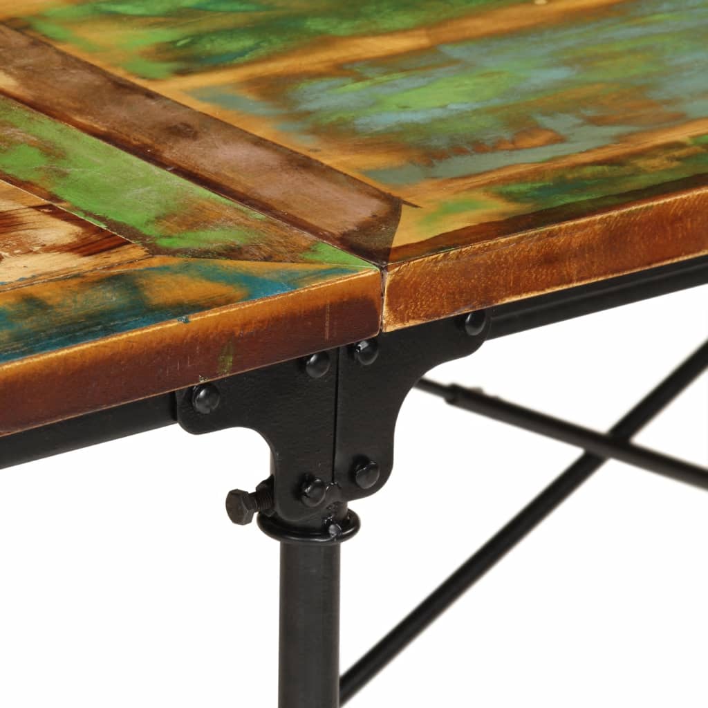 spisebord 220x90x77 cm massivt genbrugstræ