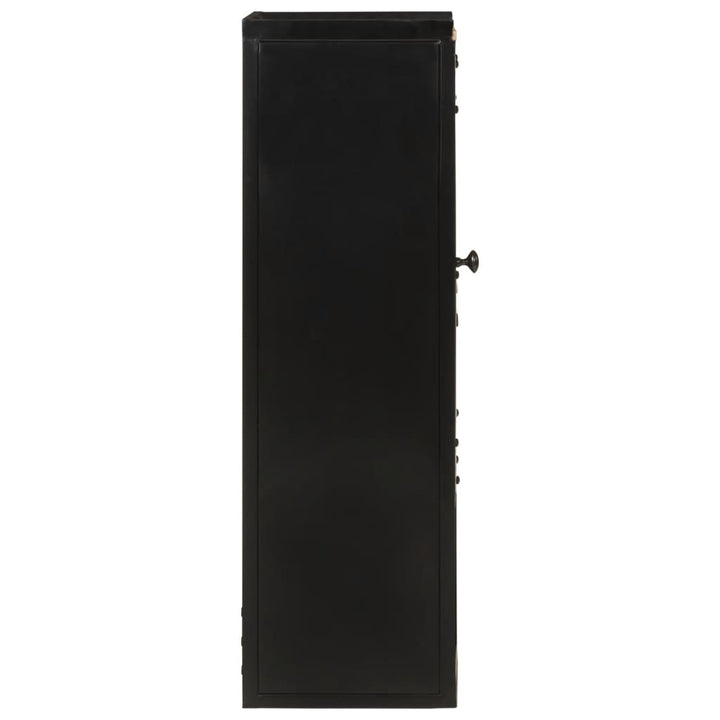 badeværelsesskab 40x27x90 cm jern og massivt mangotræ