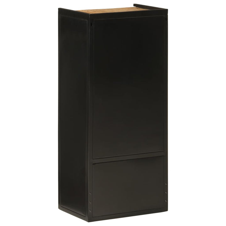 badeværelsesskab 40x27x90 cm jern og massivt mangotræ