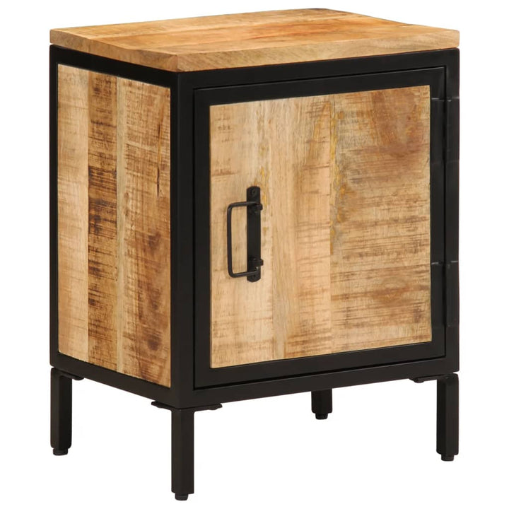 sengebord 40x30x52,5 cm massivt ru mangotræ