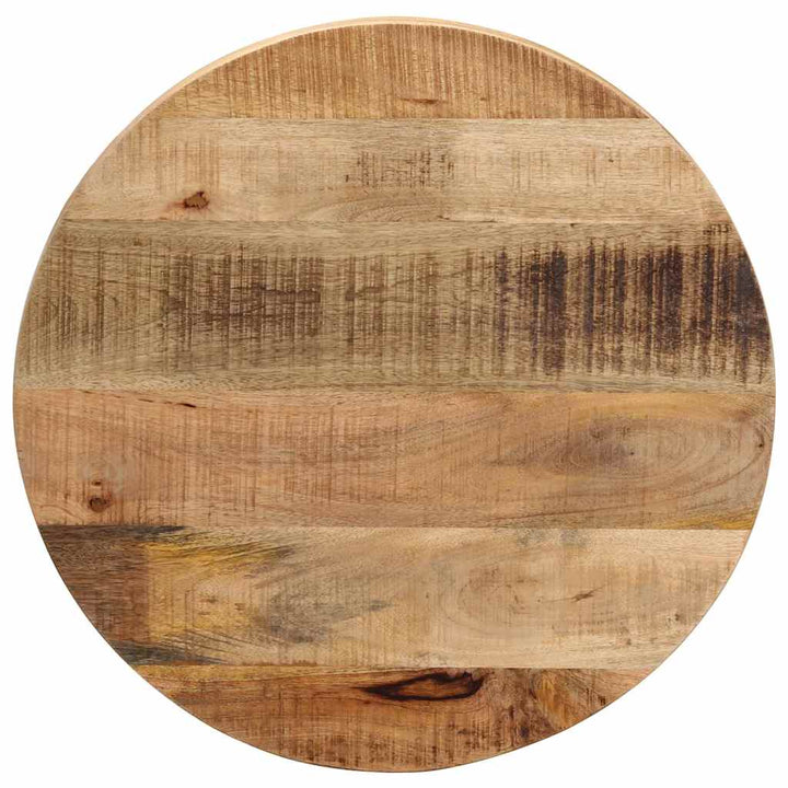 bordplade Ø40x2,5 cm rund massivt ru mangotræ
