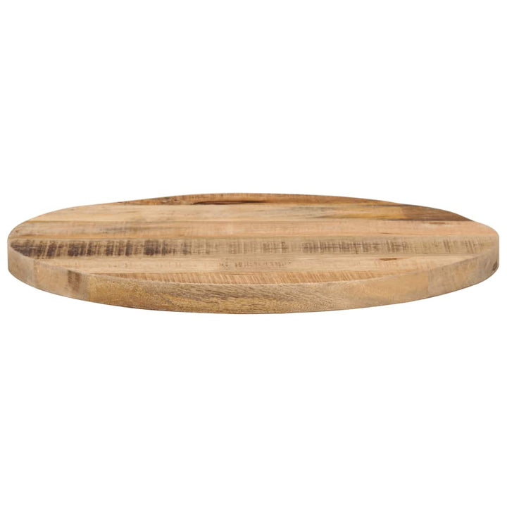 bordplade Ø40x2,5 cm rund massivt ru mangotræ