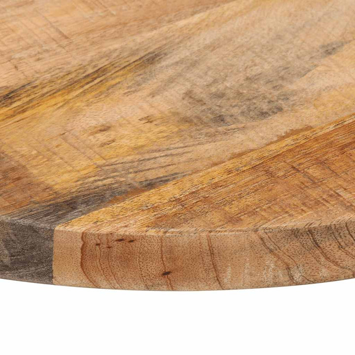 bordplade Ø40x2,5 cm rund massivt ru mangotræ