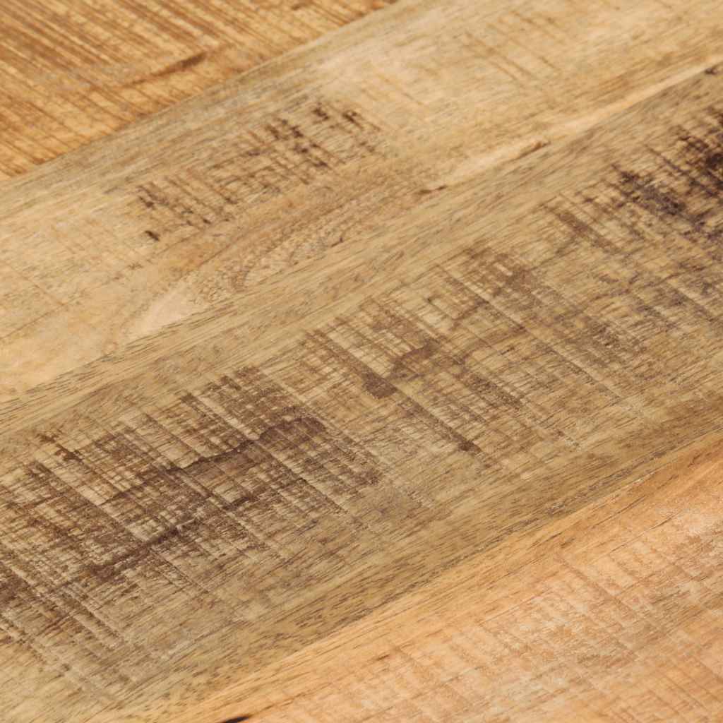 bordplade Ø40x2,5 cm rund massivt ru mangotræ