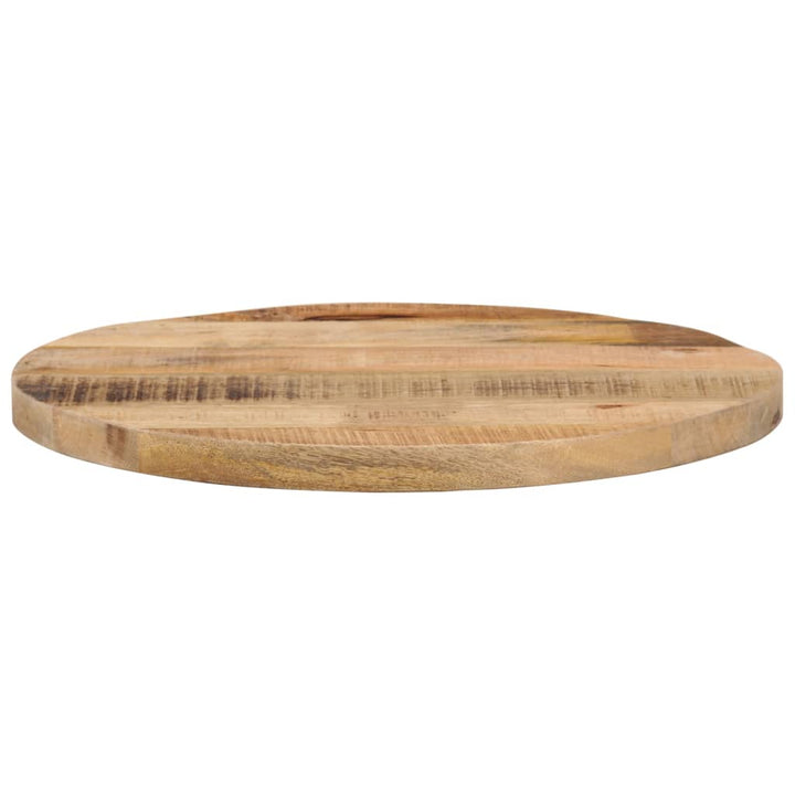 bordplade Ø50x1,5 cm rund massivt ru mangotræ