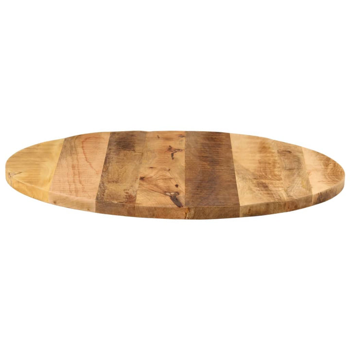 bordplade Ø70x1,5 cm rund massivt ru mangotræ