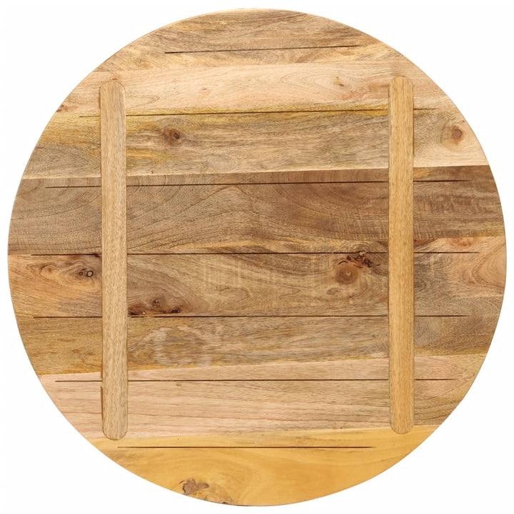 bordplade Ø70x1,5 cm rund massivt ru mangotræ