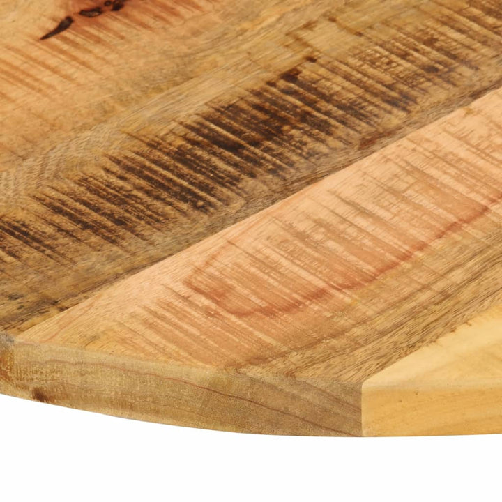 bordplade Ø70x3,8 cm rund massivt ru mangotræ